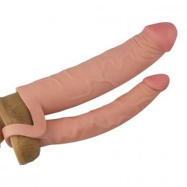 Gaine de pénis Double Penis 18 x 4 cm