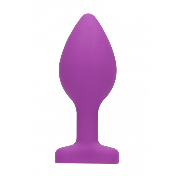 Plug Bijou Anal silicone Heart Violet 6 x 2.8 cm