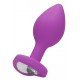 Plug Bijou Anal Heart Violet 6 x 2,8 cm