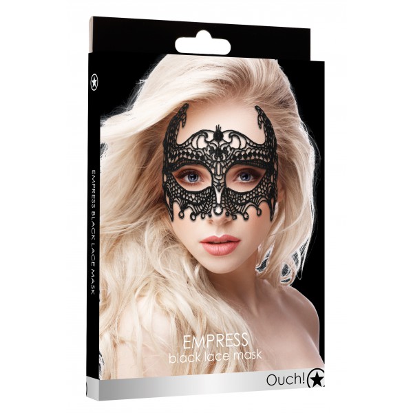 Maschera in pizzo imperatrice nera