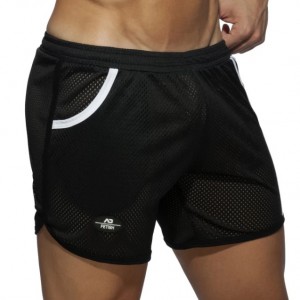 AD Fetish Rocky Long Shorts Black and White