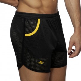 Rocky Long Shorts Black and Yellow