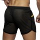 Rocky Long Shorts Black and Yellow