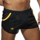 Pocket Rocky Shorts Black-Yellow