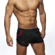 Pocket Rocky Shorts Black-Red