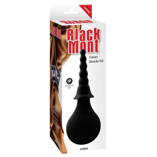 Zwarte Mont anaal douche 2 tips