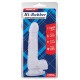 Transparante Hi-Rubber Dildo 14 x 3.6 cm