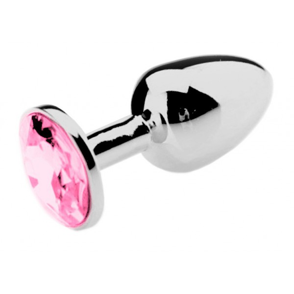 Pink Strass Jewelry Plug - LARGE 8 x 4cm