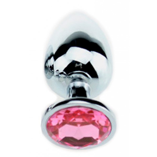 Spina per gioielli in strass rosa - GRANDE 8 x 4 cm