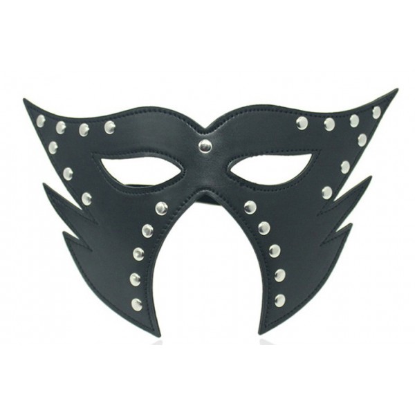 Cat open Mouth Mask Black