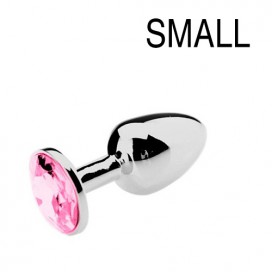 Pink Strass Jewelry Plug - SMALL 6.5 x 2.7cm
