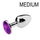 Plug Bijou Strass Violet - MEDIUM 7 x 3.4cm