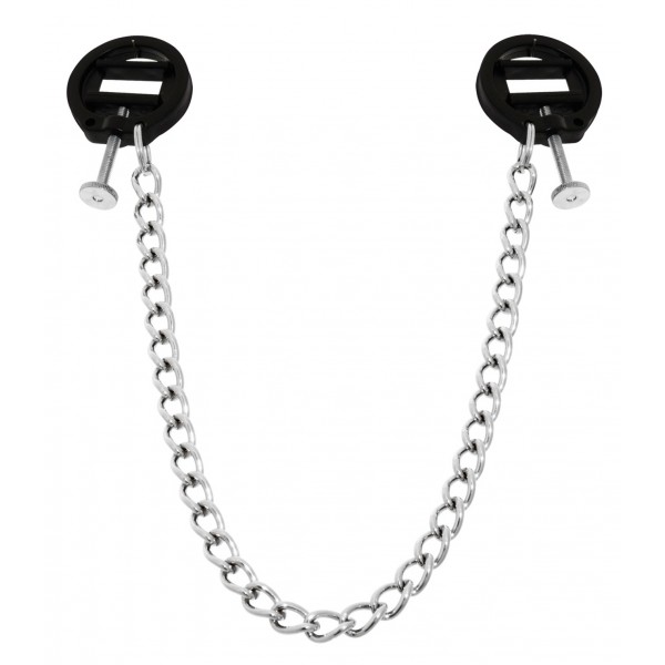 Nipple clamps with chain ROUND 4cm