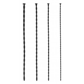 Pack of 4 Spiral Screw urethra rods 30 cm - Diameters from 3 to 6mm