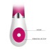  Daniel pink vibrator - 19.5 x 3.1 cm