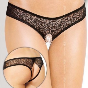 Softline Offener Tanga ROSITA - Schwarz