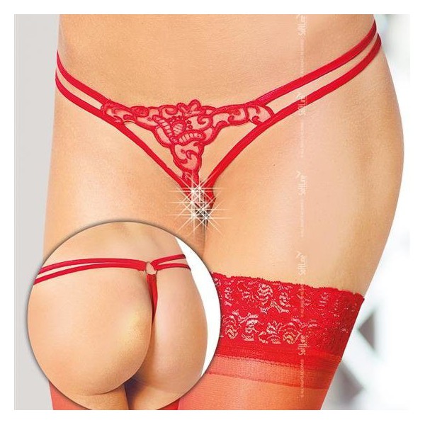 Dominika open thong - Red