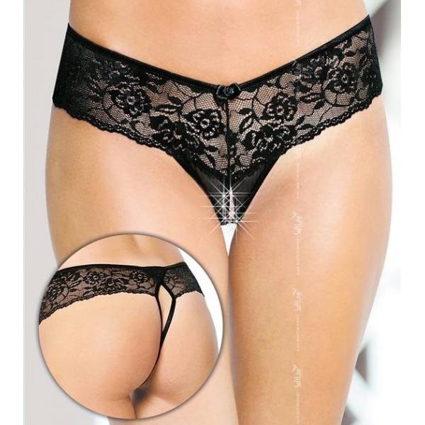 Elizaveta Open Thong - Preto