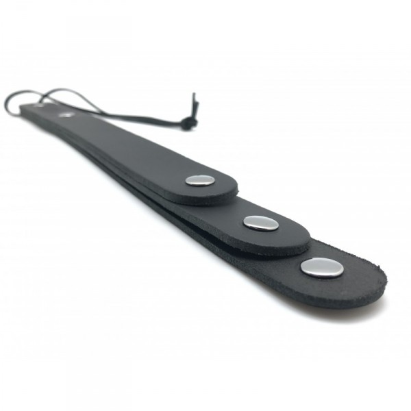 Leather paddle with 3 straps 39,5cm