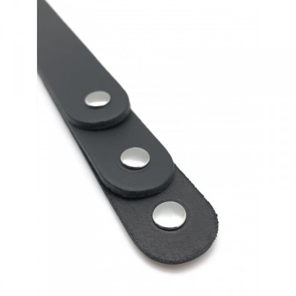 Leather paddle with 3 straps 39,5cm