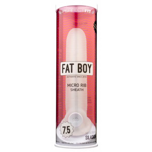 Funda para el pene FAT BOY Micro Rib 19 cm