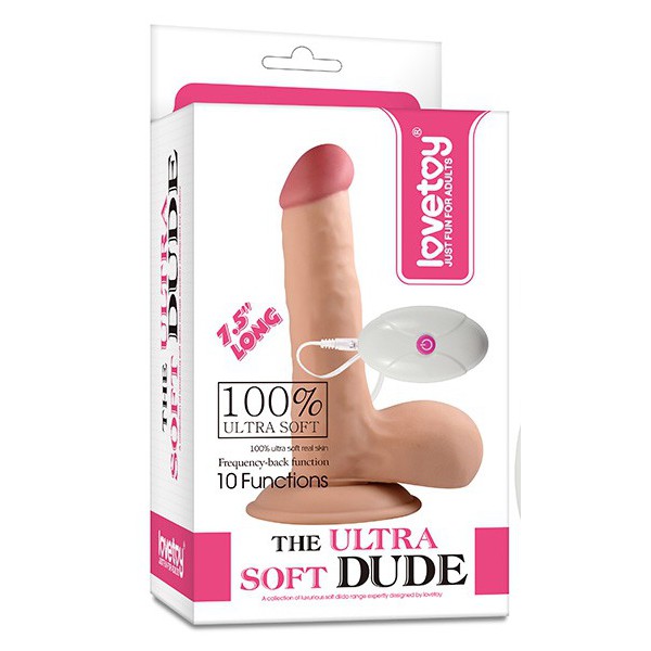 Consolador vibrador Ultra Soft 14 x 4 cm