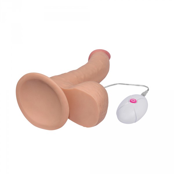 Ultra Zachte vibrerende dildo 17 x 4,5 cm