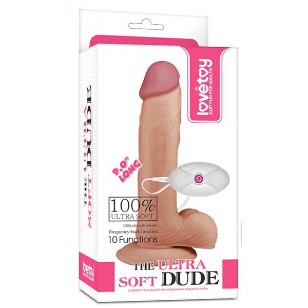 Consolador vibrador Ultra Soft 18 x 4,2 cm