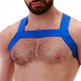 Imbracatura elastica blu opaco