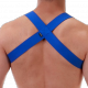 Imbracatura elastica blu opaco