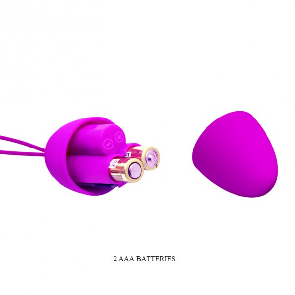 Huevo vibrador inalámbrico Joanne Purple - 7 x 3,5 cm