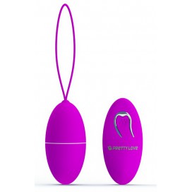 Pretty Love Huevo vibrador inalámbrico Joanne Purple - 7 x 3,5 cm