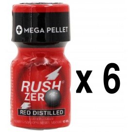  RUSH ZERO Rojo Destilado 10mL x6