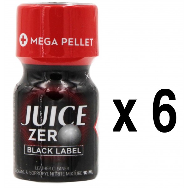 JUICE ZERO Rótulo Preto 10ml x6