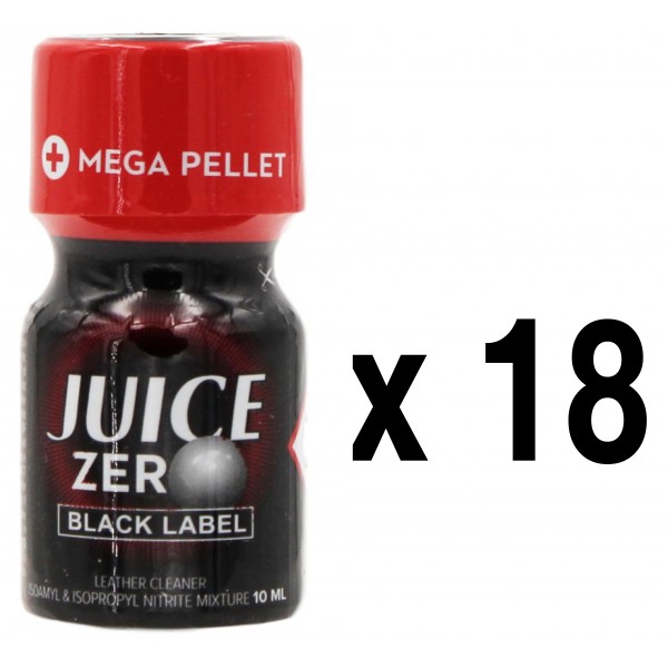  JUICE ZERO Etiqueta Negra 10mL x18