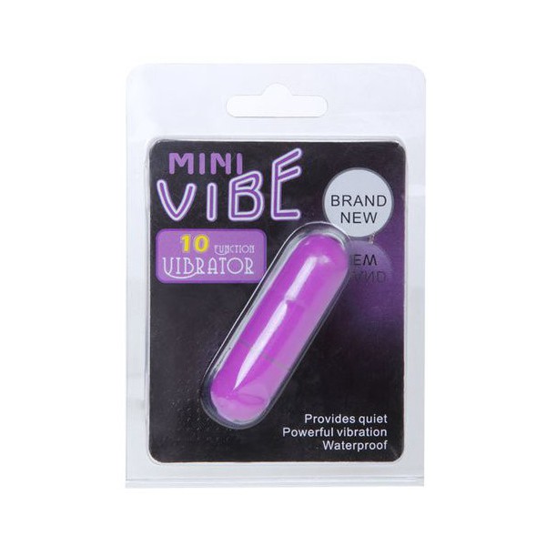 Mini Vibro 10 functies 6cm paars