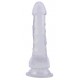 Dildo trasparente in gomma Hi-Rubber 14 x 3,6 cm