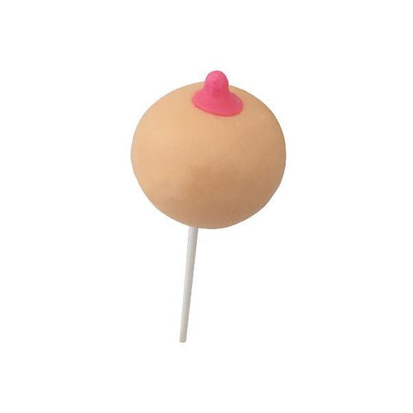 Bonbon Lollipop Brust mit Erdbeergeschmack 58g