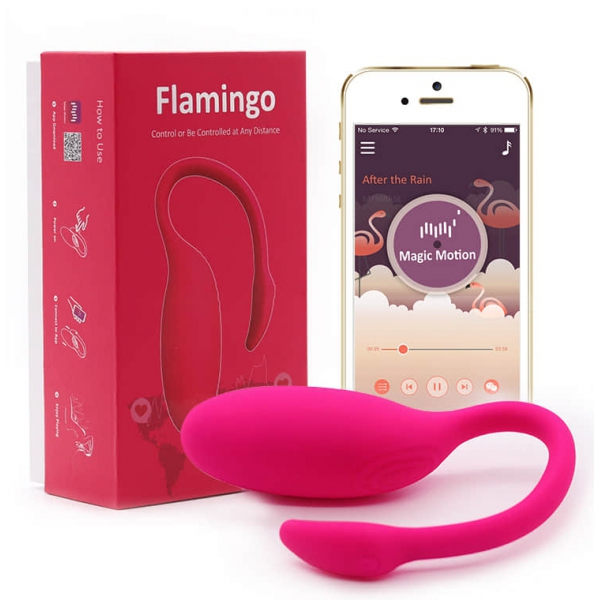 Ovo Vibratório Flamingo com Controlo Remoto 7,2 x 3 cm