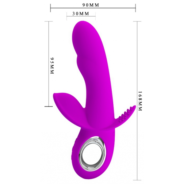 Vibro Konijn Humphray 10 x 3 cm