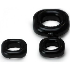 Sport Fucker Boner Cockring and Ballstretcher Kit black