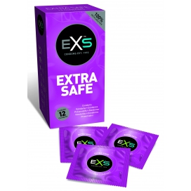 EXS Extra Safe thick condoms x12