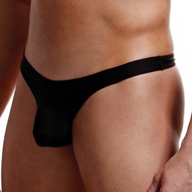 Tanga de cintura baja Negro