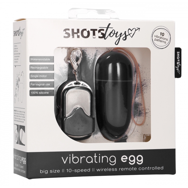 Vibrierendes Ei Big Egg Schwarz