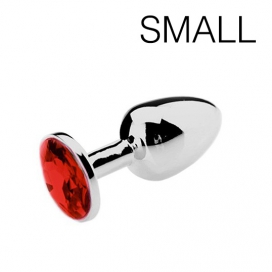 Spolly Jewel Plug Small - Red 6 x 2.7cm