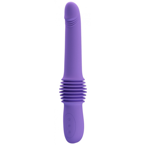 Dildo mit Schub Pazuzu 15 x 3.5 cm Violett