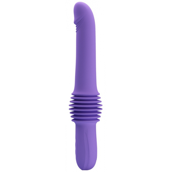 Consolador con push-up Pazuzu 15 x 3,5 cm Morado