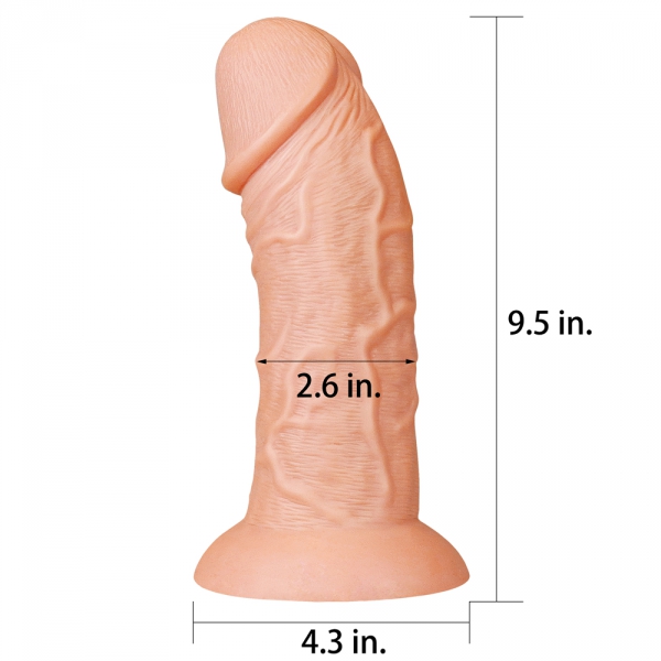 Dildo Curvo Realista 20 x 6,5 cm