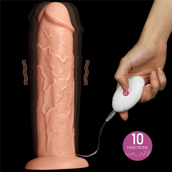 Dildo vibratório longo 25 x 6 cm