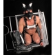 PUPPY SET OHREN UND ZUNGE AUS WEISSEM LEDER